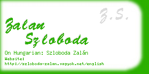 zalan szloboda business card